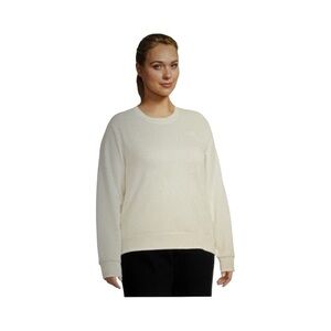 The North Face Women's Cream Crew Neck Sweatshirt. white Dune
